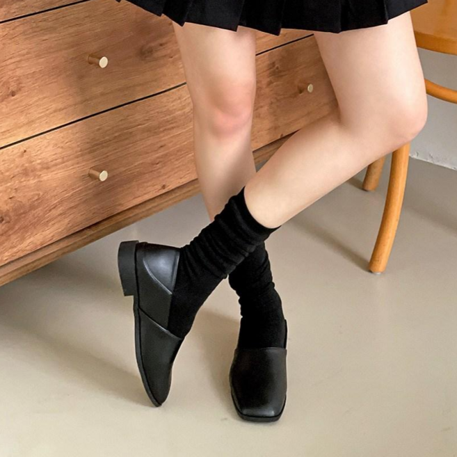 플라틴베이지 스퀘어토 로퍼 블로퍼 겸용 여성 단화 (빅사이즈 바부슈)