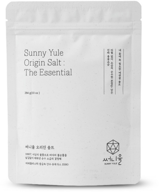 써니율 오리진 쏠트 오리지널 공법 제조 초고순도 투명 용융 소금, 1개, 284g