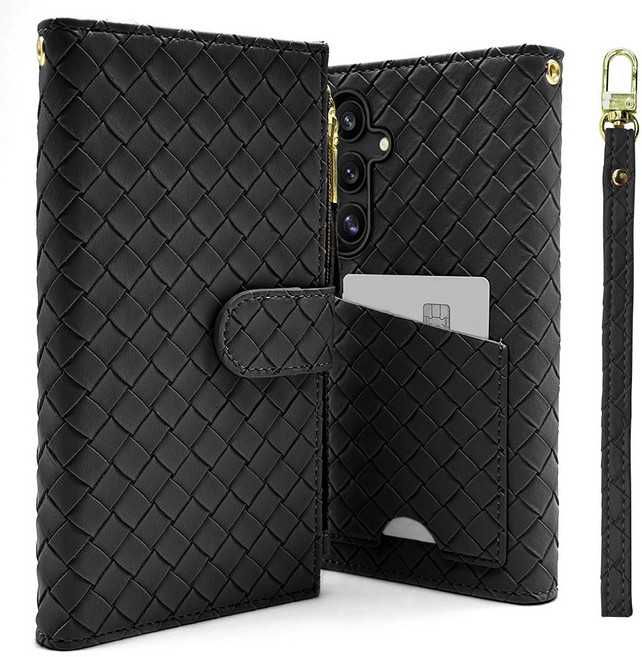 엑씨 갤럭시 A52s 케이스 폴리오 지퍼형 카드수납 지갑 가죽 다이어리