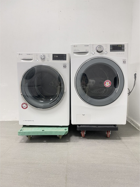 813 LG 중고세탁기건조기 세트 중고드럼세탁기 14키로 + 중고건조기 9키로 화이트직렬설치가능
