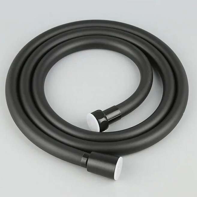 PVC 샤워 호스 욕실 헤드에 대 한 유연한 튜브 1.5/2/3/4M 황금 실버 블랙 액세서리, Black, 400cm