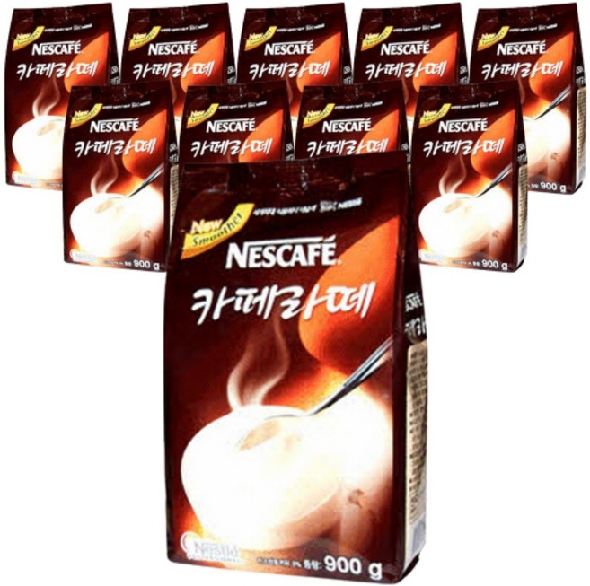 네스카페 카페라떼 자판기용, 10개, 1개입, 900g, 900g
