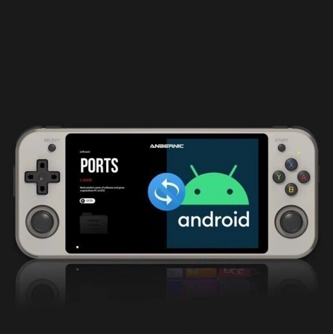 레르콘 앤버닉 ANBERNIC RG552 휴대용 레트로 게임기 5.36인치 리눅스 안드로이드 듀얼시스템, 그레이 16G 표준버전