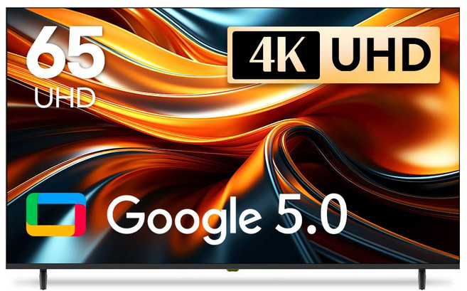 26년형 신제품 구글5.0 탑재 아바 스마트 PRO 165cm (65인치) UHD 1등급 구글TV, 고객직접설치, 스탠드형, 자가설치(직배송), 65인치