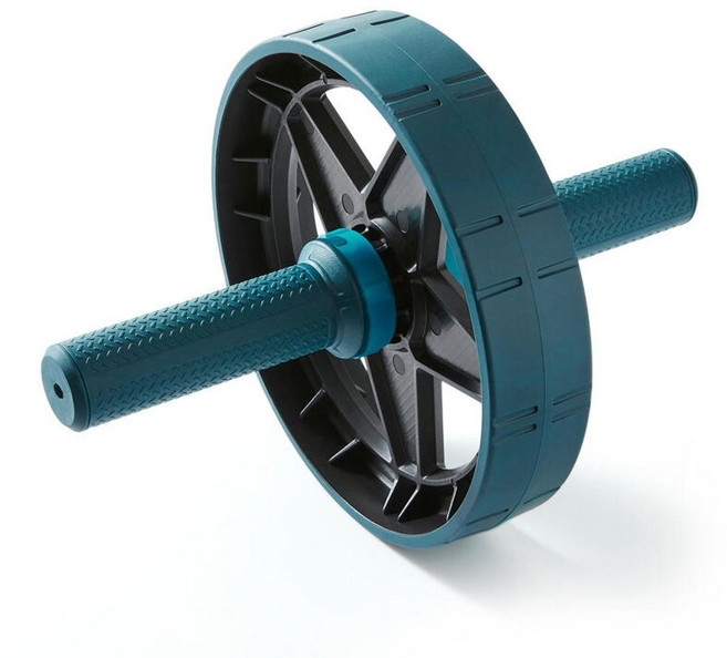 복근 운동 기구 트레이닝 복부 뱃살 슬라이드 롤아웃 저소음 논슬림 ems 슬라이딩 ab, 하늘색 외바퀴