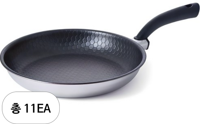 알텐바흐 인덕션 헥사 통5중 스테인레스 프라이팬, 28cm, 11개