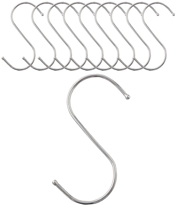 아트사인 걸이형행거 S자형 행거 주방, 중, 10개