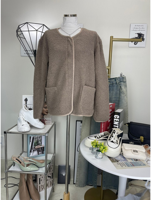 [갓성비자켓] 양털후리스집업 뽀글뽀글 (등교룩 학원룩) 포켓뽀글집업 양털집업자켓 부클 뽀글이 라운드집업 부클후리스집업자켓