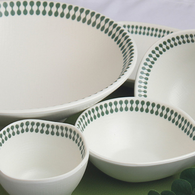 진주원톤그린 덴다시 소스 접시 반찬 간장 업소용 찬기 멜라민, 진주원톤그린 덴다시 DS-7119, 1개