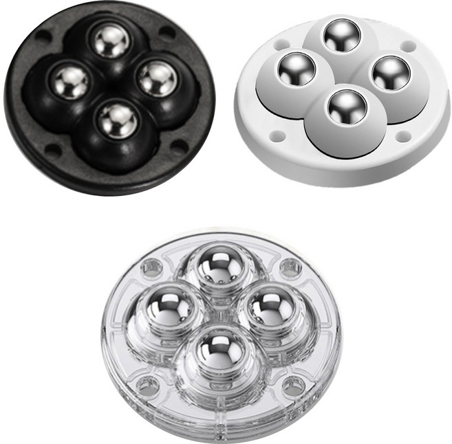 접착식 미니바퀴 360도회전 다용도바퀴 전방향이동식 볼캐스터 롤러, 8개