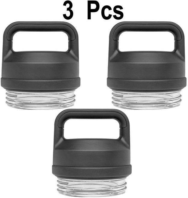 보온병 뚜껑 교체용 스포츠 물병 이중 용도, 3Pcs