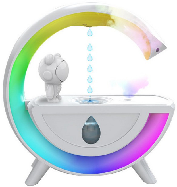 무중력 가습기 무드등 인테리어 물방울 카페 물멍 감성, 화이트 사운드바 가습기포함, 기본 모델명/품번