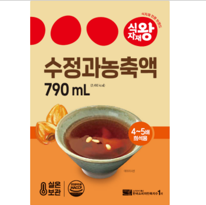식자재왕 수정과농축액, 790ml, 1개