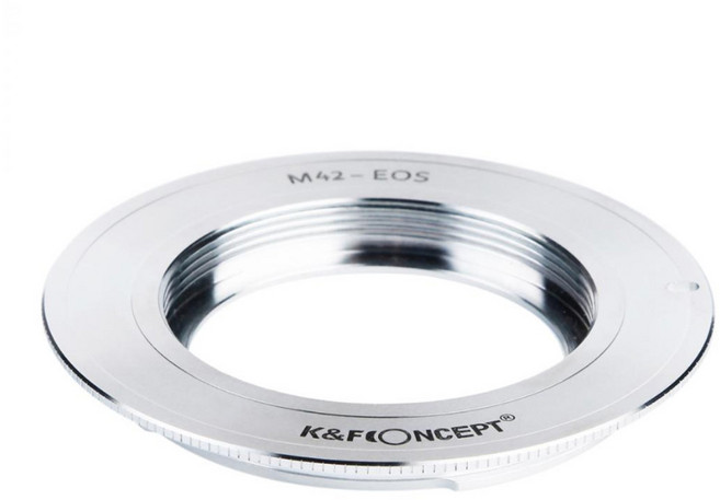 K&F Concept M42-EOS _ M42 Lens - Canon EOS EF Body 변환어뎁터, 1개