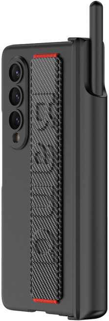 윰스모르 갤럭시 Z폴드4 S펜 수납 스트랩 힌지보호 케이스 액정보호 필름 일체형