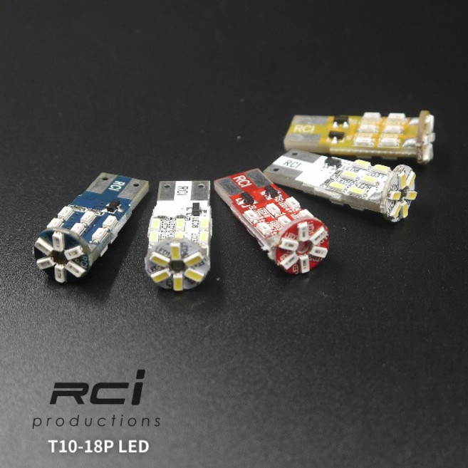 RCI 高亮度 T10 18晶 LED 燈泡 汽機車直流車款適用 LED 小燈, 1個, 暖白-單顆