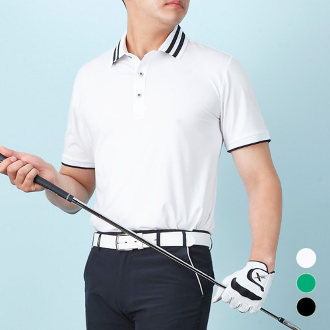 베네스트 여름 남성 반팔 골프티셔츠 카라 골프웨어 BS11