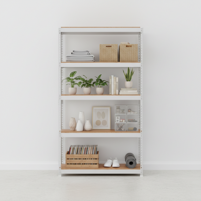 스피드랙 조립식 철제 선반 가로1200mm, 1200x400, 900_3단, 화이트, 1개