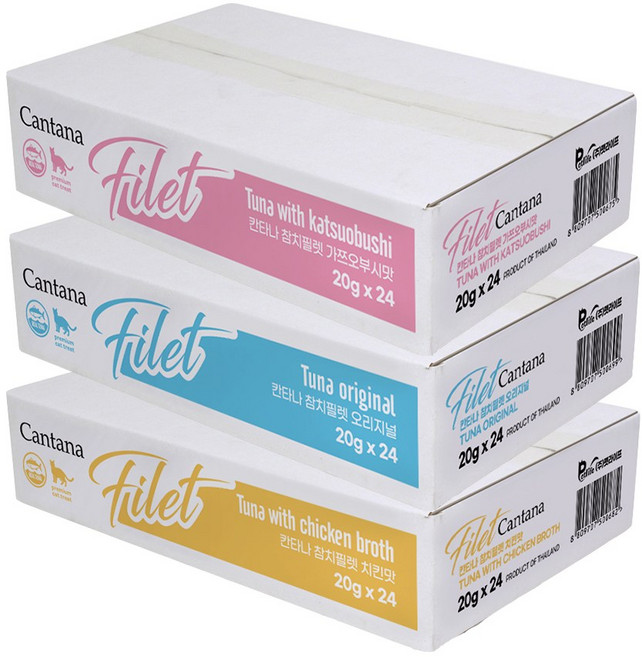 칸타나 참치필렛 20gX24개[1BOX] / 고양이 간식, 가쓰오부시, 20g, 24개