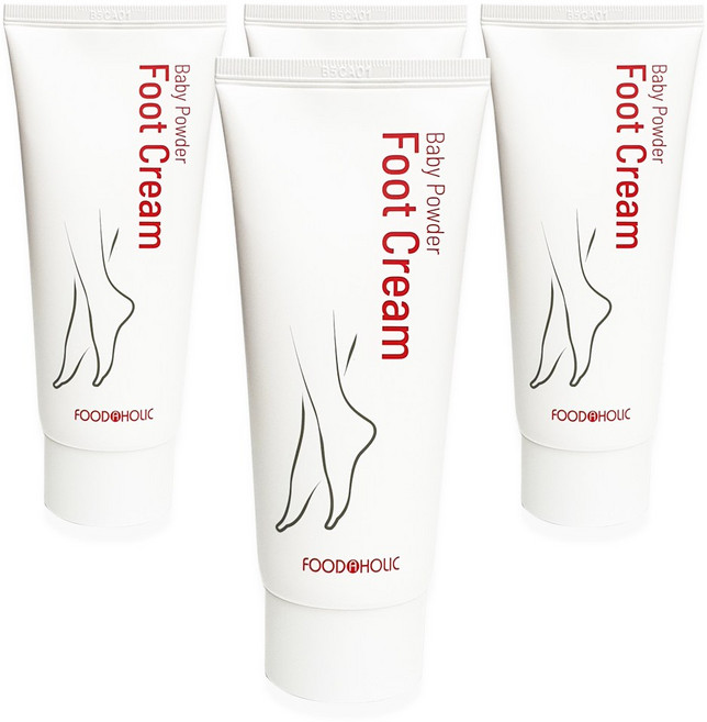 발 각질 예방 보습 풋크림 부드럽고 촉촉한 발관리, 4개, 1개