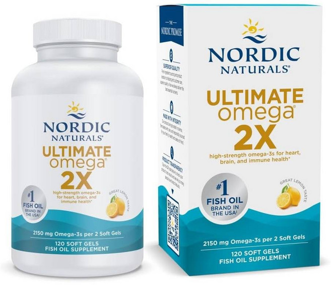 노르딕내추럴스 얼티메이트 알티지(rTG) EPA DHA 오메가 2X 고함량 피쉬오일 2150mg, 120정, 1개