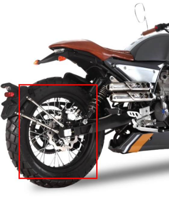 몬디알 힙스터 125 휠 림 리어/뒤 ZP680618 3 00x17, 1개