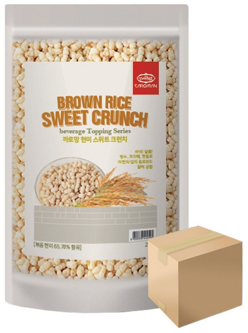 까로망 현미 스위트 크런치 토핑 200g 1박스 10개