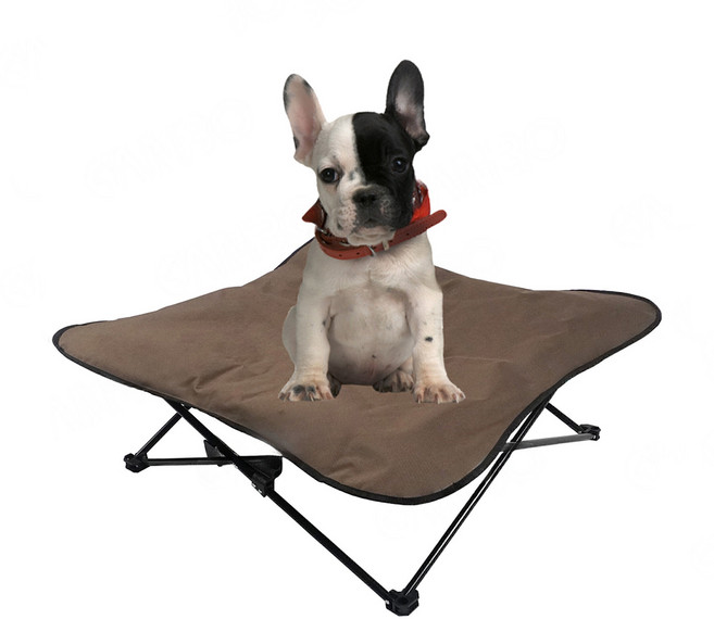 폴딩 강아지침대 고양이해먹 쇼파 애견침대 캠핑 의자 펫베드 체어, 브라운(06729B)
