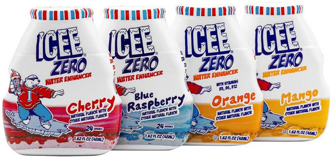 ICEE 아이시 제로 칼로리 체리 블루라즈베리 오렌지 망고 액상 음료 믹스 48mlx4종세트, 1세트, 48ml