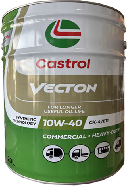 캐스트롤 벡톤 10W40 DPF 유로6 20L 합성 디젤 엔진오일 [리무라 R5 급] CK-4 E11 화물차 중장비, 1개