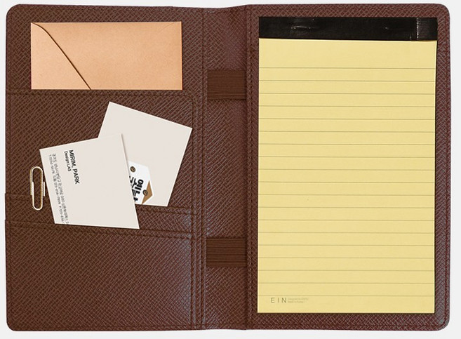 아인텍 프리미엄 A6레포트패드 여권케이스 겸용 미니노트 미니수첩 필기노트 리필노트 패스포드_HH22, 브라운[H4196], 1개