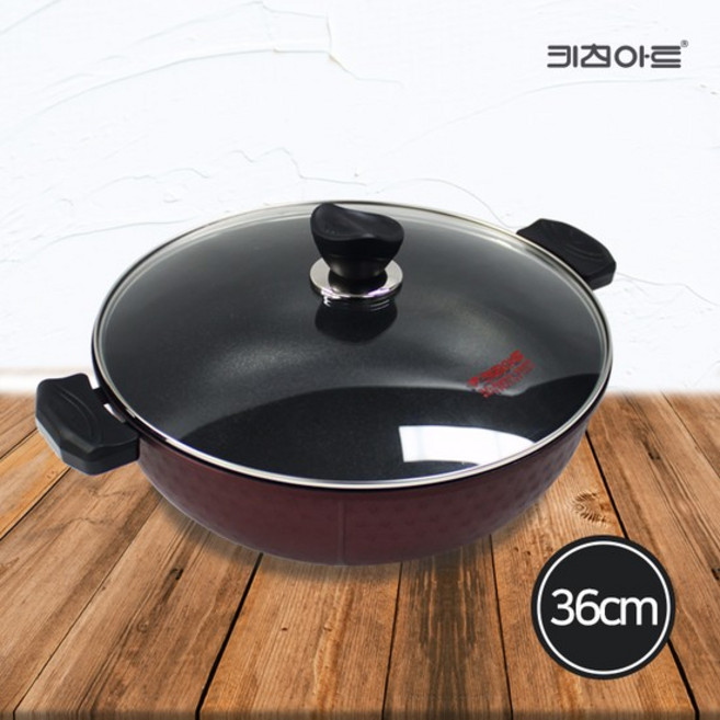 금상첨화 인덕션웍 티타늄코팅 양수웍 36cm, 없음