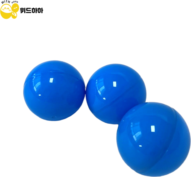 위드하하 뽑기캡슐 뽑기볼 뽑기공 불투명, 30개, 블루