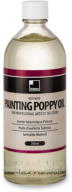 신한 페인팅 뽀삐유 (55ml 200ml) 미술 화방 재료 색칠 채색 물감 보조제 준비물 유화 오일 화용액 드로잉, 페인팅뽀삐유  -  200ml