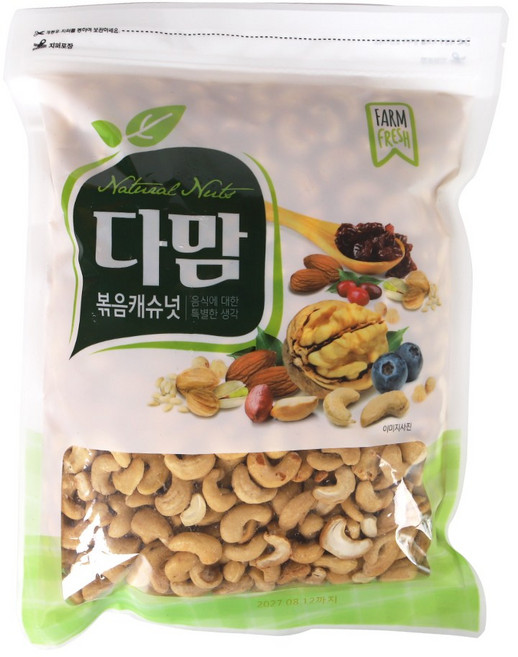 다맘 볶음 캐슈넛 1kg, 1개
