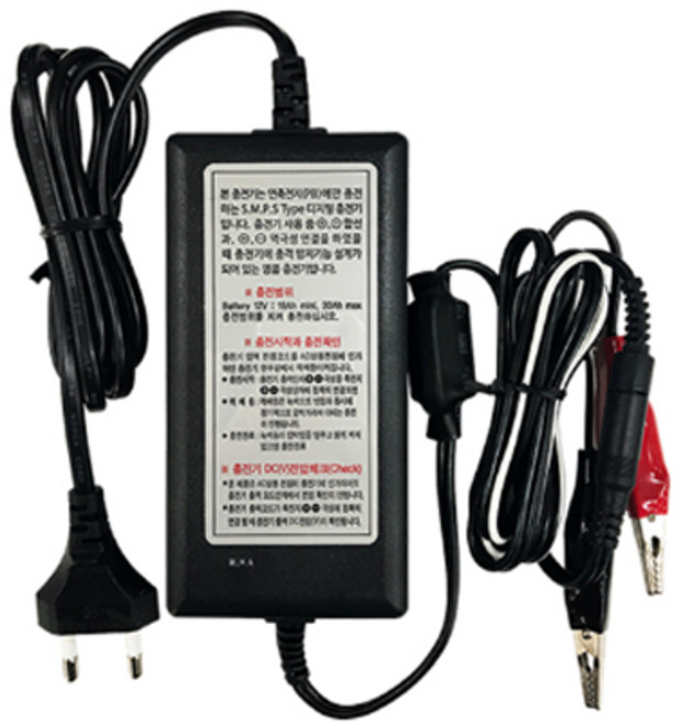 [연축전지 충전기] 디포스전자 DIPOS 12V 2.5A DSP-1225CR 18~30Ah, 1개