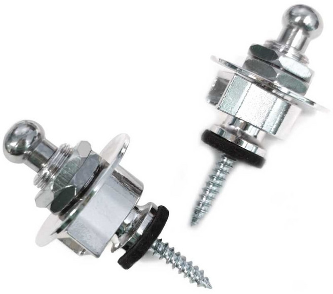 기타 스트랩락 스트랩핀 멜빵고리 안전장치 모든기타용 Guitar Strap Lock 4가지 색상 택 / 2개입 1세트, 1개