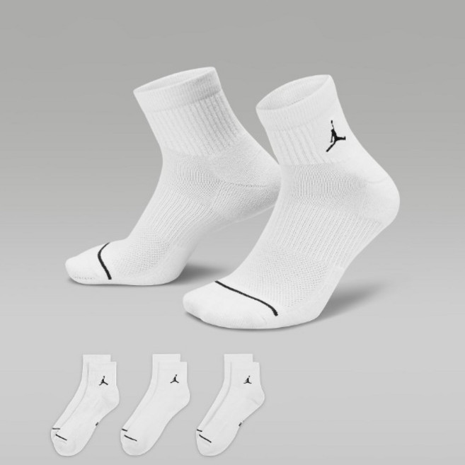 나이키 - 조던 점프맨 미드 크루 3팩 양말 (DX9655-100) 3팩중 1개만 배송 농구 농구 양말, 22 (S 22~24cm) 1개만 배송
