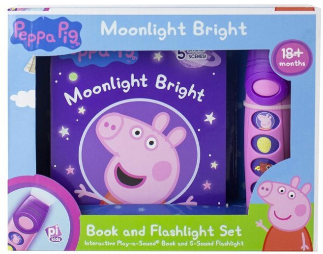 Peppa Pig Moonlight Bright: Book and Flashlight Set [With Flashlight]