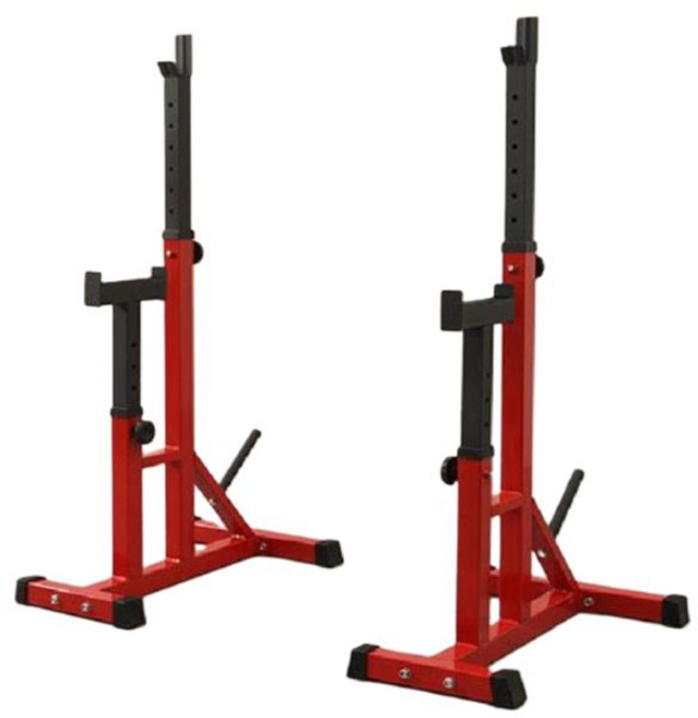 분리형 스쿼트랙 바벨 랙 역도 프레스 홈짐 봉 역기 걸이 거치대 벤치 수납, 블랙 원피스 스쿼트 랙