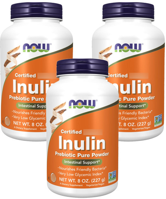 나우푸드 이눌린 퓨어 파우더, 227g, 3개