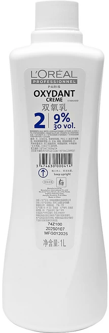 로레알 옥시던트 크림 산화제 9프로, 1000ml, 1개 - 쿠팡