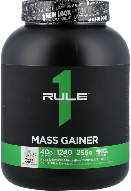 Rule One Proteins Mass Gainer Vanilla Creme 5.73 lb 2.6 kg, Rule One Proteins, Mass Gainer, 1개 - 쿠팡