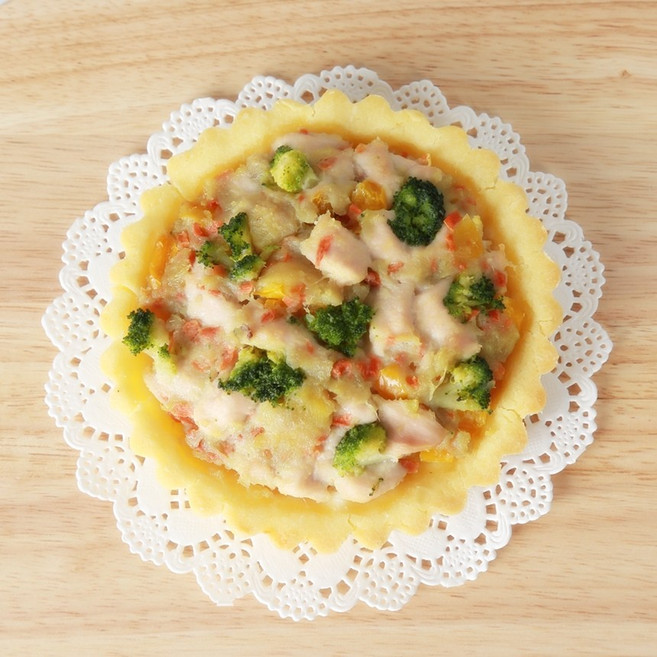 펫푸드온 꽃길펫푸드 꼬꼬타르트 강아지생일케이크 반려견케이크, 300g, 1개, 혼합맛(닭가슴살/고구마)