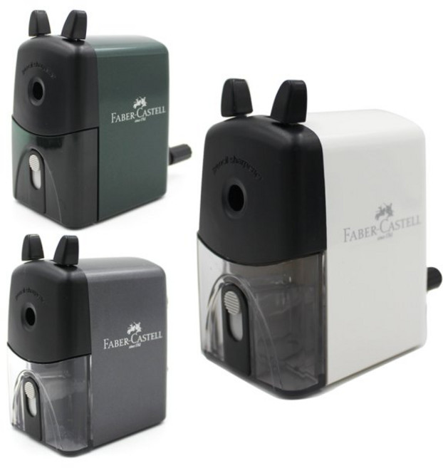 파버카스텔 핸들 연필깎이 1개, 화이트