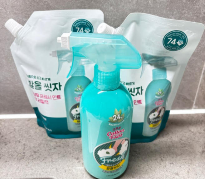 코스트코 온더바디 발을씻자 풋샴푸 발세정제 코튼 풋 워시 케어 리필 팩 대용량, 1.51L, 1개, 1개입