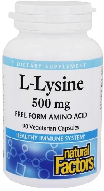 내추럴팩터스 L-라이신 500mg 캡슐 Natural Factors L-Lysine, 1개, 90정 - 쿠팡