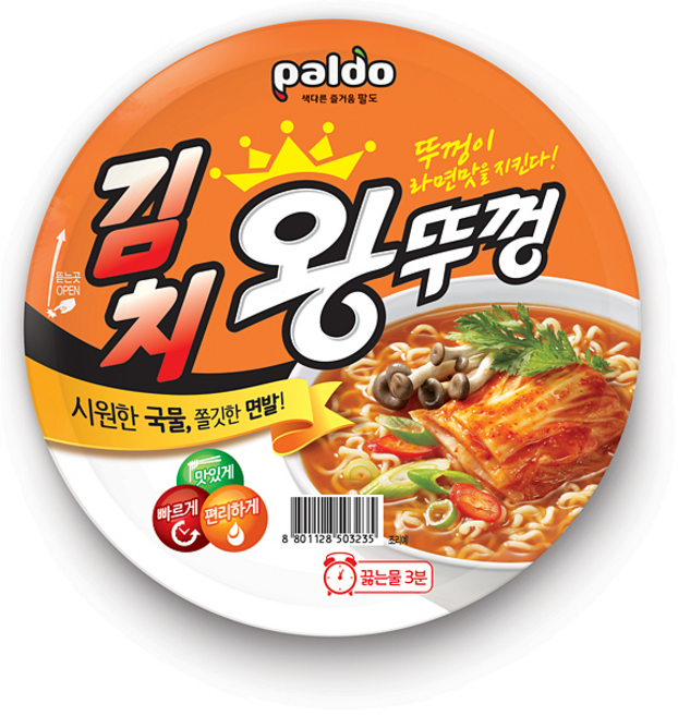 팔도 김치 왕뚜껑 110g, 11개