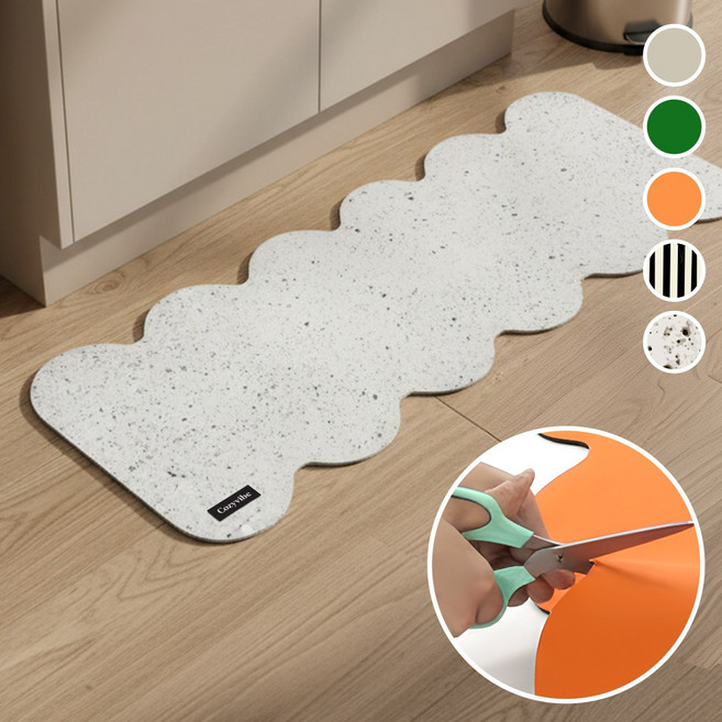 코지바이브 잘라쓰고 빨아쓰는 규조토 발매트, 테라조