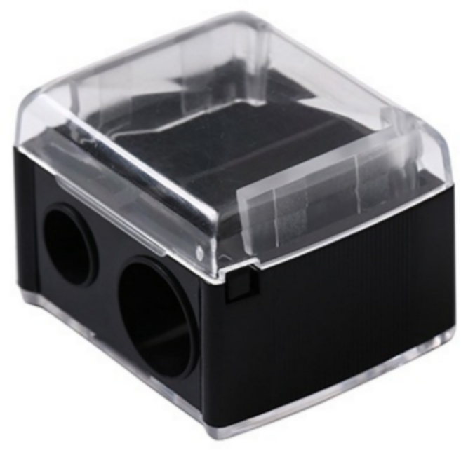 소요상점 아이브로우 펜슬 샤프너 8mm + 12mm, 1개, 블랙